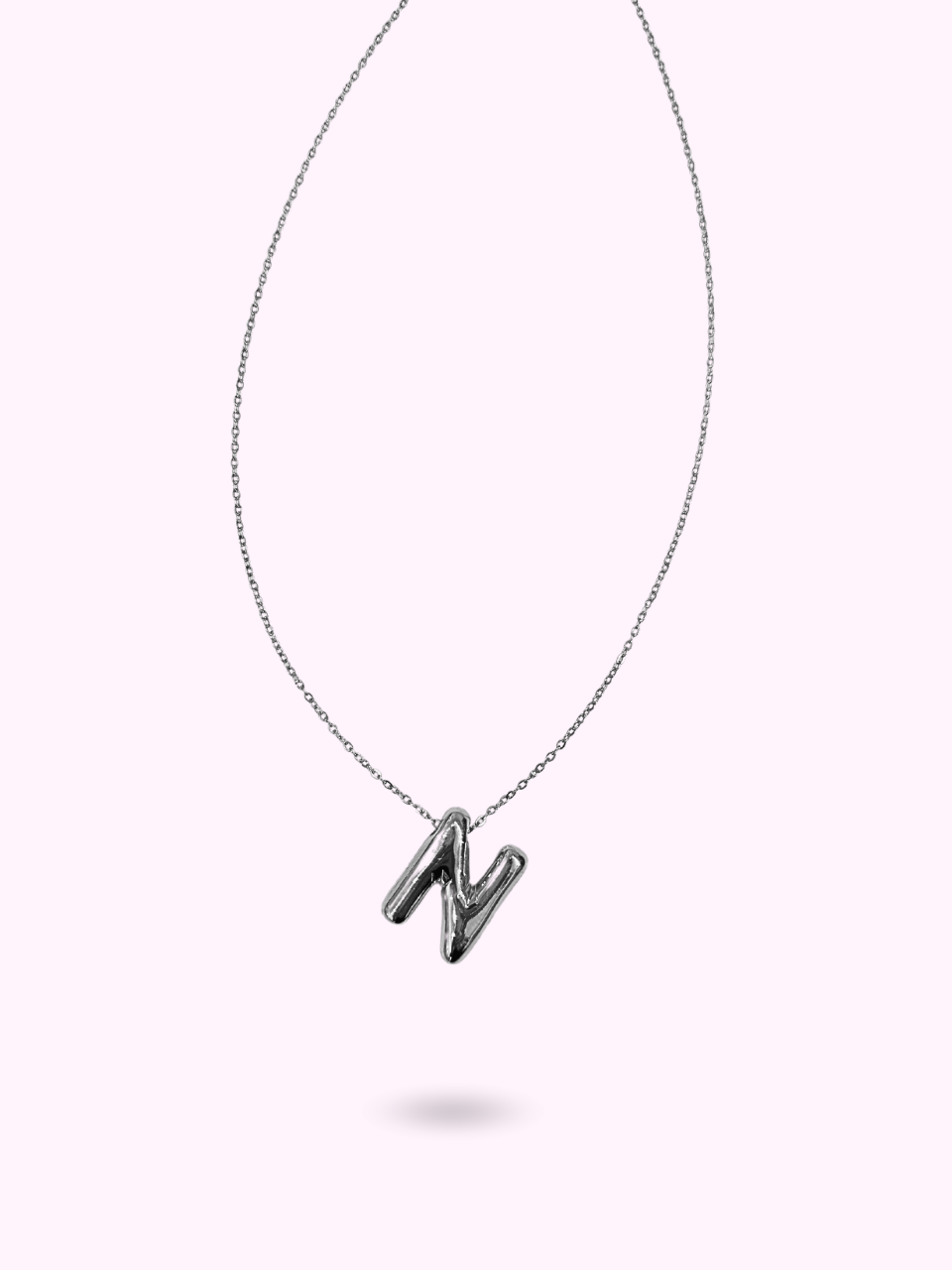 COLLIER HAILEY INITIAL ARGENTÉ