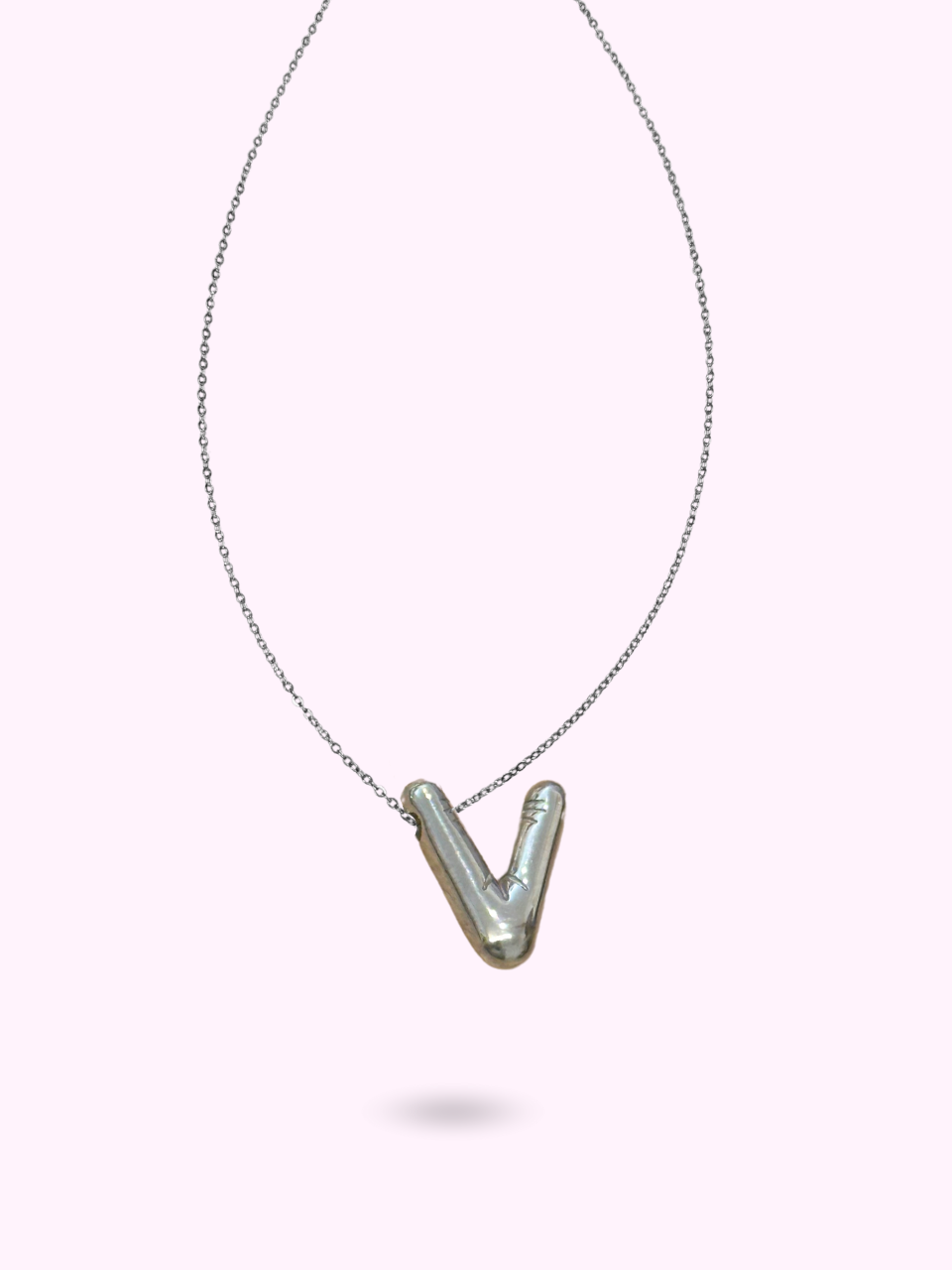 COLLIER HAILEY INITIAL ARGENTÉ