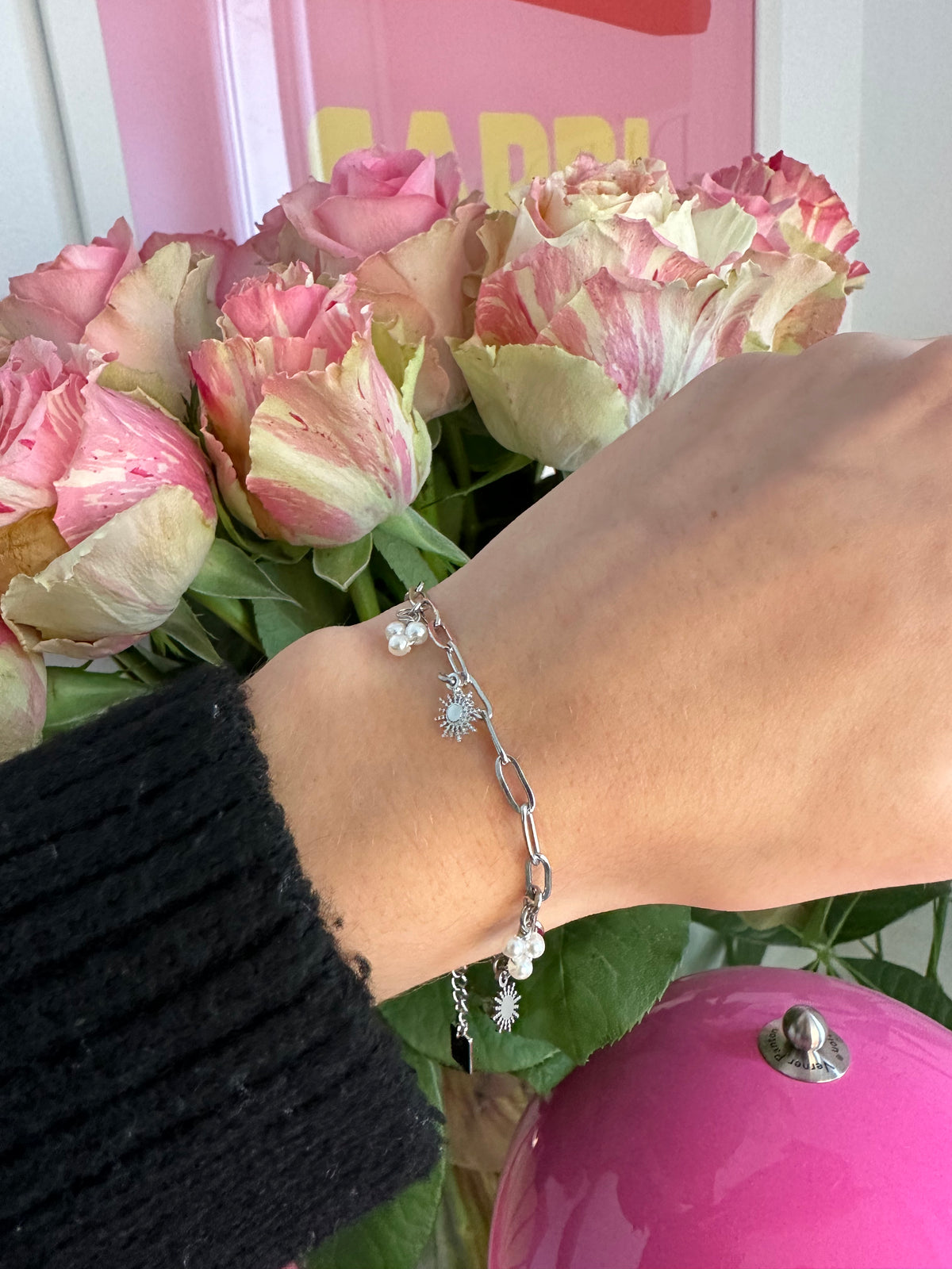 SILVER SUN BRACELET