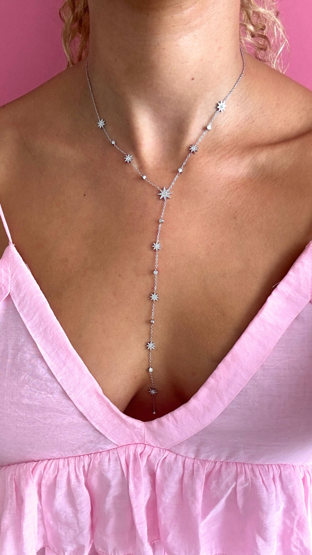 COLLIER CÉLESTE ARGENTÉ